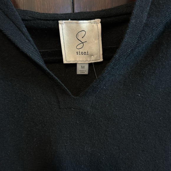 Sioni Black Long Sleeve Hooded Sweatshirt - Picture 2 of 5